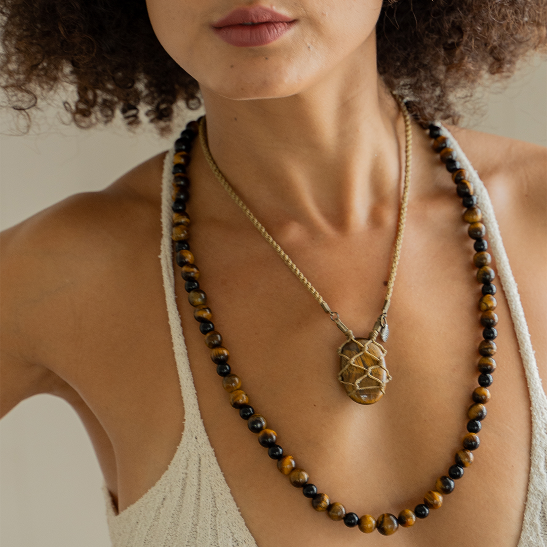 Tigers Eye Healing Bead Necklace